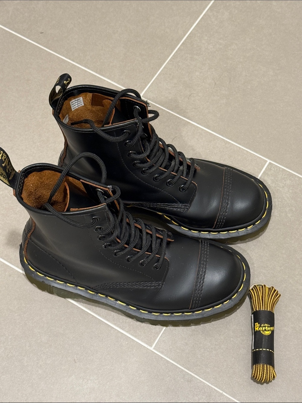 Dr Martens 1460 BEX MADE IN ENGLAND TOE CAP LACE UP BOOTS sz 5